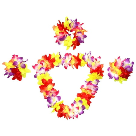 

Four-Piece Set of Summer Beach Garland Hawaii Hul Dance Bar Party Special
