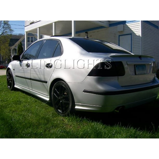 sagging sværge hit Saab 9-3 Tinted Smoked Taillamps Taillights Overlays Film Protection -  Walmart.com