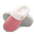 thumbnail image 7 of shoeslocker Womens Memory Foam Fuzzy Slippers Knitted House Slippers for Women Comfy Slip-On Warm House Shoes, 7 of 7