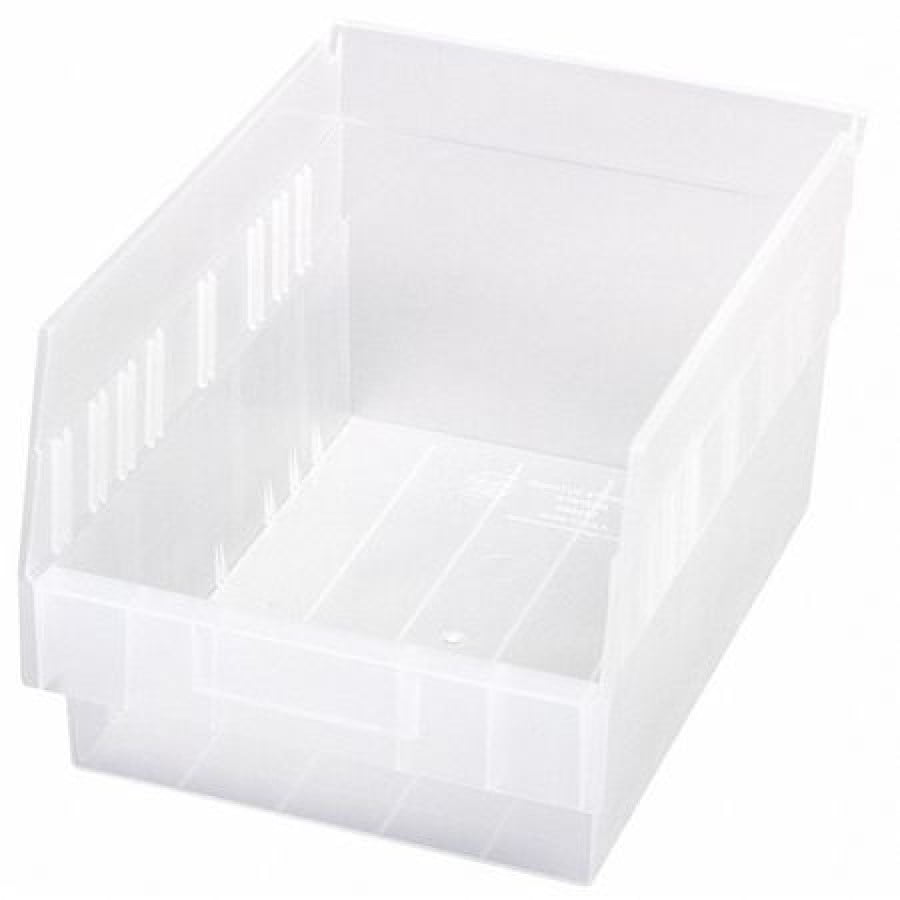 QUANTUM STORAGE SYSTEMS QSB207CL Clear Shelf Bin, 11-5/8