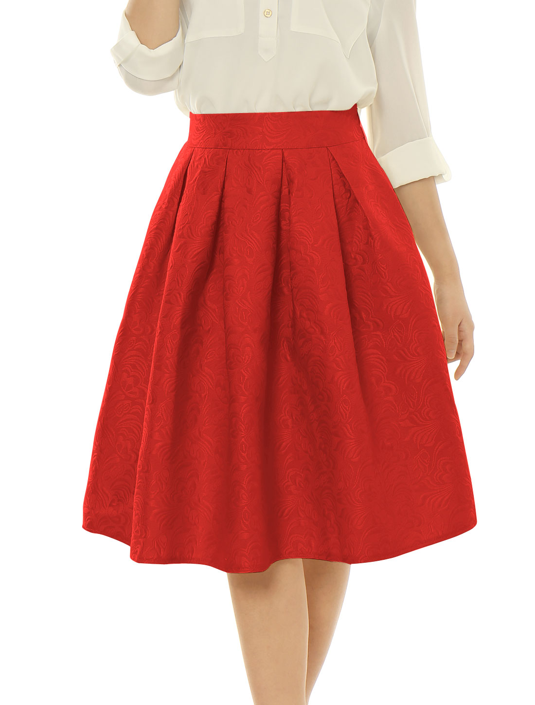 red a line skirt
