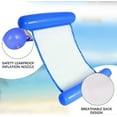 thumbnail image 2 of Yellow 2Pcs Floating Hammock Inflatable Pool, Swimming Hammock Float Floating Seat Raft Hammock Bed Lounger Mat with Air Pump for Beach, Party, Vacati_Perfect Gift, 2 of 5