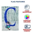 thumbnail image 5 of America Forever Winter Monogram Letter C House Flag Vertical Double Sided 28 x 40 inches Snowman in Winter Holiday Seasonal Flags for Outdoor, Yard, Porch Decoration, Merry Christmas House Flag, 5 of 5