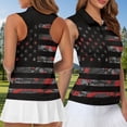 thumbnail image 3 of Uorisanigo American Flag Couples' Outfits His and Hers Clothing Mens Golf Shirts Blouse Short Sleeve Sports Tops and Womens Golf Shirts Quick-Dry Workout Tank Tops Size S, 3 of 8