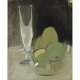 thumbnail image 2 of Helene Schjerfbeck 15x18 Black Ornate Wood Framed Double Matted Museum Art Print Titled - Green Apples and Champagne Glass (1934), 2 of 5