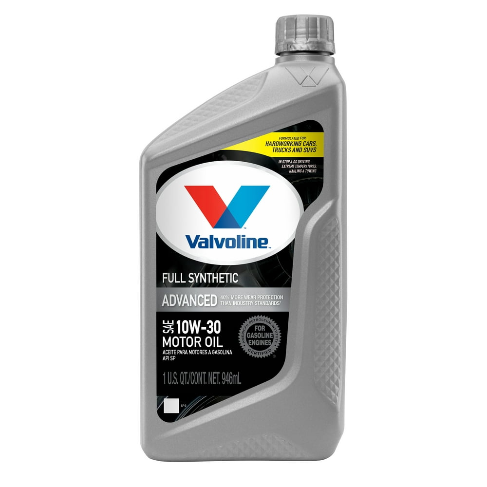 Valvoline Advanced Full Synthetic SAE 10W30 Motor Oil 1 QT Walmart