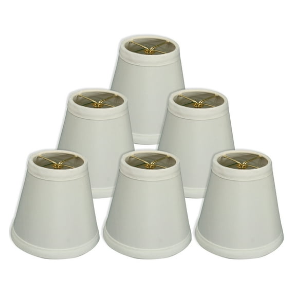 Royal Designs, Inc. Hardback Empire Chandelier Basic Shade CS-981-5WH-6, White, 3 x 5 x 4.5, Pack of 6