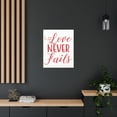 thumbnail image 5 of Scripture Walls Love Never Fails 1 Corinthians 13:8 Red Christian Wall Art Print Ready to Hang Unframed, 5 of 18