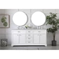 thumbnail image 6 of Elegant Decor Americana 72" Metal MDF Marble Double Bathroom Vanity in White, 6 of 6