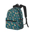 thumbnail image 2 of Lsque Frog and Mushrooms Classic Casual Backpack - Large Capacity Water-Resistant Backpack for School, Work, Travel, and Outdoor Activities, 2 of 8