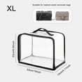 thumbnail image 3 of Bewildely Bolsa de almacenamiento Cajas transparentes a prueba de polvo Pantalla Bolsas protectoras impermeables Organizador Ropa Cubierta a prueba de Almacenamiento y organización del hogar Negro SG Bewildely HA073736-04, 3 of 6