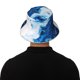 thumbnail image 5 of Balery Blue White Fluid Art Sombreros para el sol para hombre y mujer, sombrero de pescador con UPF 50+, 5 of 6
