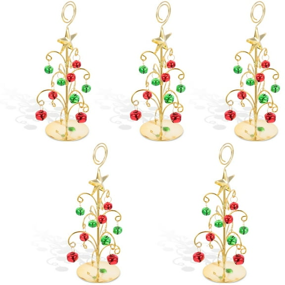 Xmas Tree Table Number Holders, 5pcs Christmas Tree Table Number Holder Photo Picture Clip Seating Table Number Holder