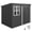 Dark Grey, variant on Outsunny 8.5' x 6' Metal Outdoor Storage Shed with Window, Lockable Doors