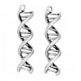 thumbnail image 3 of MP0047 - 10 pcs. Antique Silver Tone Science DNA Gene Helix Charms Pendants - 40mm x 10mm - 1.57 in x 0.39 in, 3 of 3