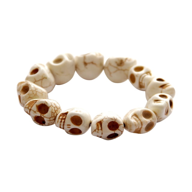 Turquesa sintética pulsera tibetana oración Mala pulsera de cuentas para los hombres las mujeres