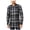 black, variant on Calvin Klein Mens Highland Plaid Button Up Shirt, Black, Small