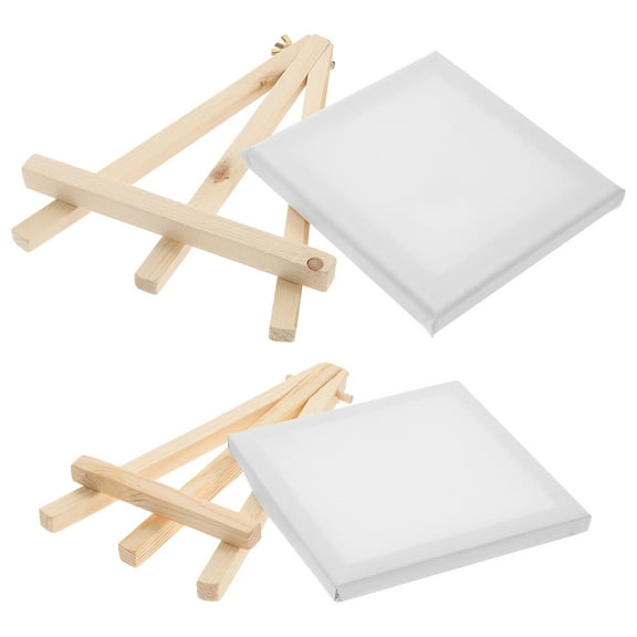 FRCOLOR  2 PCS Canvas Tripod Wooden Easel Easels for Painting
