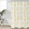 thumbnail image 2 of 72x78 Inch Shower Curtain Yellow Flower Bathroom Decor Waterproof Fabric Bathtub Bath Curtains Decorative Vintage Farmhouse Boho Leaf Spring Plant Extra Long Shower Curtain Set with Hooks, 2 of 6