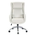 thumbnail image 3 of Blanchard Office Chair in White Faux Leather, 3 of 10