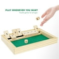 thumbnail image 4 of Wooden Shut The Box Game Dice Game 2 Player, 4 of 9