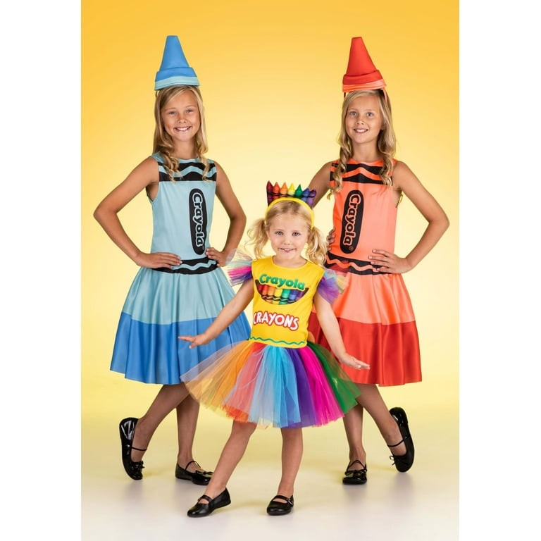 Kid s Red Crayon Costume Dress Walmart