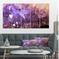 thumbnail image 1 of Purple White Natural Amethyst Geode - Large Abstract Canvas Artwork, 1 of 3