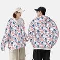 thumbnail image 3 of Rocae American Gnomes Print Breathable Sun Protection Hoodie Quick-Dry Lightweight Long Sleeve Hoodie Unisex Running Sports Shirt, 3 of 9
