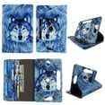 thumbnail image 1 of Wallet style for RCA Voyager 2 tablet case 7 inch for android tablet cases 7 inch Slim fit standing protective rotating universal PU leather cash Pocket cover Snow Wolf, 1 of 2