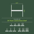 thumbnail image 3 of Furinno CUBICLE H-Shaped Cube Shelf Insert, Shelf Organizer Accessory, White, Fits CUBICLE Extra Thick Series, 3 of 4