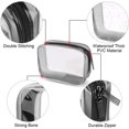 thumbnail image 4 of Trousse de toilette Transparente 4 pièces, étanche Sac Cosmétiques PVC Multifunction Kit de Voyage Liquides TSA l'Avion pour Hommes, Femme, Enfant, Famille Multi-Tailles 3-1-1 (Petit, Moyen, Grand) Zhivalor QH-815, 4 of 8
