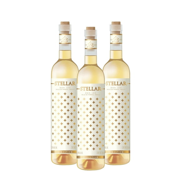 Pack De 3 Vino Blanco Don Leo Stellar Digestivo 500Ml