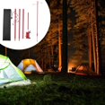 thumbnail image 4 of Poste de lámpara plegable portátil para acampar, soporte de linterna plegable, poste de lámpara para exteriores, soporte para luz colgante para pesca, Gancho Doble Rojo Baoblaze soporte de linterna al aire libre, 4 of 8