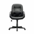 thumbnail image 1 of Sauder Gruga Leather Office Chair in Black, 1 of 2