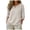 White, variant on Womens 3/4 Sleeve Tops Cotton Linen Shirts Embroidered V Neck Boho Blouses Loose Fit Dressy Casual Tunic Top
