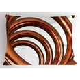 thumbnail image 1 of Copper Pillow Sham Copper Helix Coil Curved Spiral Pipe Swirled Shape on White Backdrop Print, Decorative Standard Size Printed Pillowcase, 26 X 20 Inches, Orange and White, by Ambesonne, 1 of 2