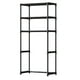 thumbnail image 2 of Estante de almacenamiento para lavadora, organizador de baño multicapa, estante sobre inodoro, mueble de suelo de plástico negro, solución que ahorra espacio para las áreas de lavandería y aseo, 2 of 7