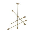 thumbnail image 4 of Dining Room Chandelier, Highly Durable Geometric Style 6 Lights Premium Iron Wide Application Pendant Light  For Hotel For Office For Home, 4 of 8