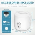 thumbnail image 4 of Aroma® 8-Cup (Cooked) / 2Qt. Digital Rice & Grain Multicooker, White, New, ARC-914S, 4 of 7