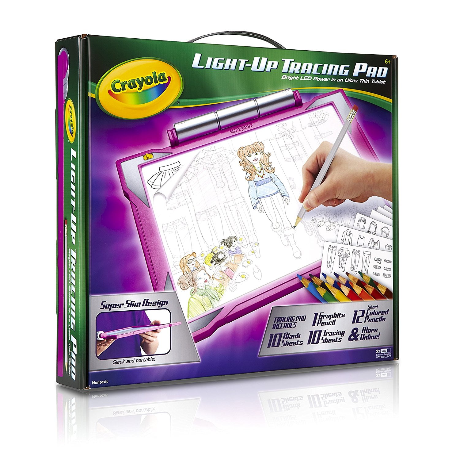 Crayola Dry Erase Light Up Board Gift For Kids Drawing And Coloring Tablet 
