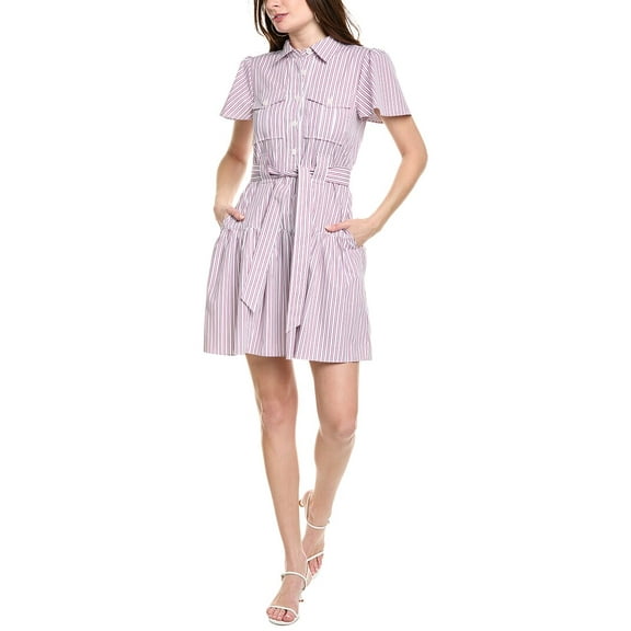 Derek Lam 10 Crosby womens Pei Mini Dress, 2, Pink