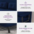 thumbnail image 4 of Timbernest 5-in-1 Convertible Sleeper Chair, Futon Sofa Couch Bed for Living Room, Space Saving, Blue, 4 of 15