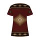 thumbnail image 5 of ICHUANYI Clearance Fashion Womens Casual Printed Square Neck Short Sleeve Buttons Tops Loose Blouses(Wine, M) ICHUANYI WER2023081007530, 5 of 5