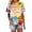 Multicolor 2, variant on MEICHEN Spring Cute Animal Print Casual and Comfortable Women's Blouse Summer T Shirts for Women