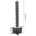 thumbnail image 2 of ToppiJoy Hydroponics Growing System, 50-Plants Indoor Hydroponic Tower with Pump System,  Hydroponic Germination Kit for Fruits, Vegetables, Herbs, 2 of 18