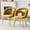 2 Gold,Yellow, variant on TesNus Velvet Dining Chairs Set of 4, 32 Inch Yellow Bubble Back with Gold Metal Legs for Dining Room Kitchen Living Room