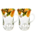 thumbnail image 3 of STP GOODS Lemon Glass Coffee and Tea Glass Set of 4 pcs 4.9 fl oz (145 ml) Turkish Tea Glass with Handle Glass Armudu Tea Mugs Coffee and Tea Mugs Glass Drinkware Service for 4, Yellow Clear, 3 of 7