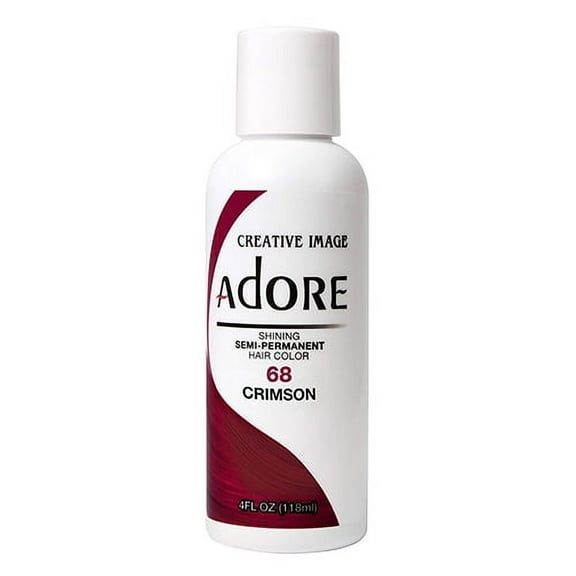 Adore Semi-Permanent Haircolor Crimson # 68, 4 Oz, 2 Pack