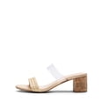thumbnail image 5 of DREAM PAIRS Women's Two Braided Strap Low Heels for Women Open Toe Block Chunky Heels Sandals Holiday Party Wedding Dress Pumps Shoes, 5 of 7