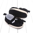 thumbnail image 5 of Xfvqtps Infant Girls Walking Shoes Mary Jane Bowknot Cute Princess Non Slip Comfortable Soft Sole Cotton Prewalker Baby Newborn Fashion Crib Shoes Black, 5 of 6